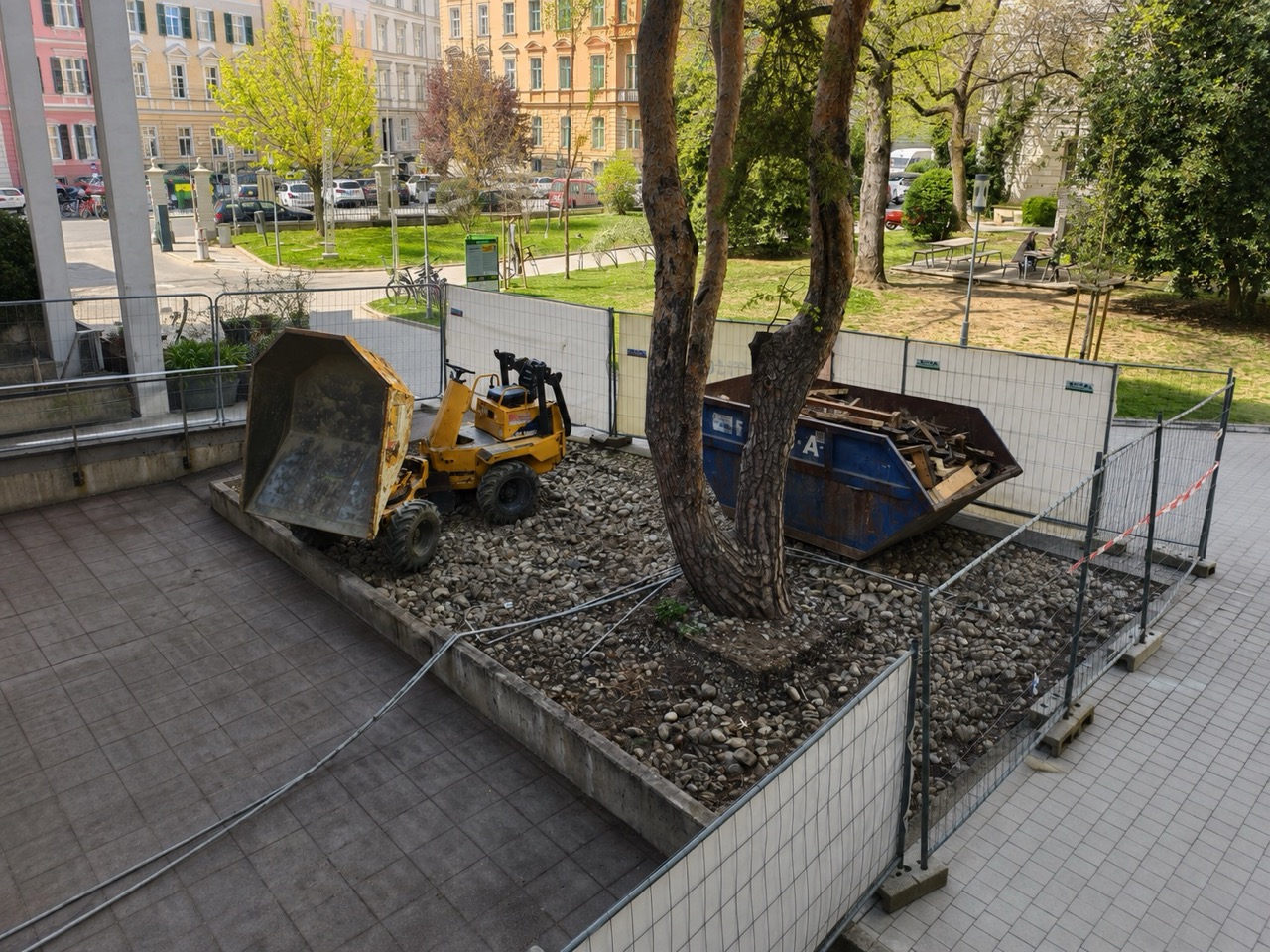 Terrassensanierung — vorher